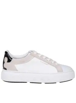 Tory Burch TORY BURCH LEATHER SNEAKERS WHITE/BLACK