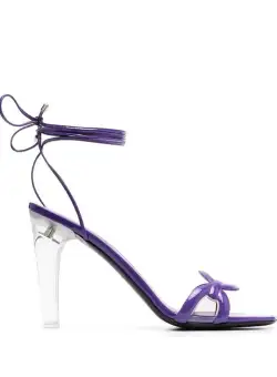 Valentino Garavani VALENTINO GARAVANI Chain 1967 patent sandals Purple