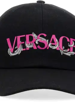 Versace Baseball Hat With Logo BLACK