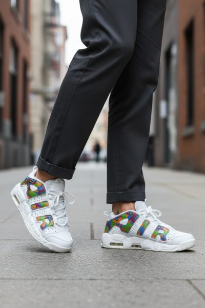 Adidasi barbati casual  albi AIR70 N14-4