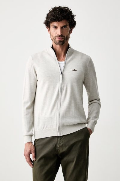 Aeronautica Militare  cardigan pentru bărbați din lână
