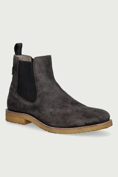 AllSaints  ghete scurte pentru bărbați din piele întoarsă Clive Chelsea Boot