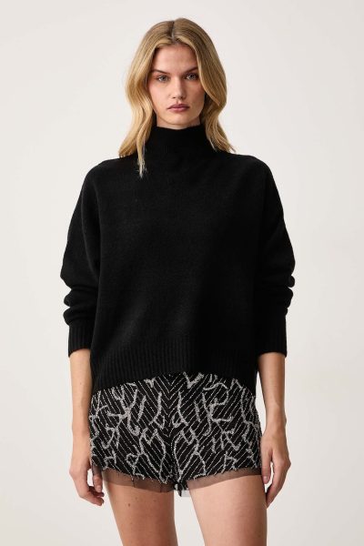 AllSaints  pulover pentru femei cu amestec de lână merino ASHA