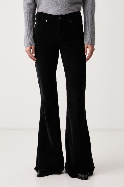 Aniye By  pantaloni evazați bell-bottom pentru femei din catifea reiată Jenna