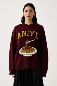 Aniye By  pulover pentru femei cu amestec de lână Spaghetti