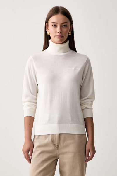 Armani Exchange  pulover cu guler înalt de damă din lână