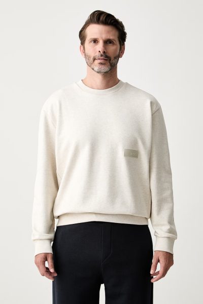 BOSS Green  hanorac pentru bărbați, cu bumbac SW_Crewneck