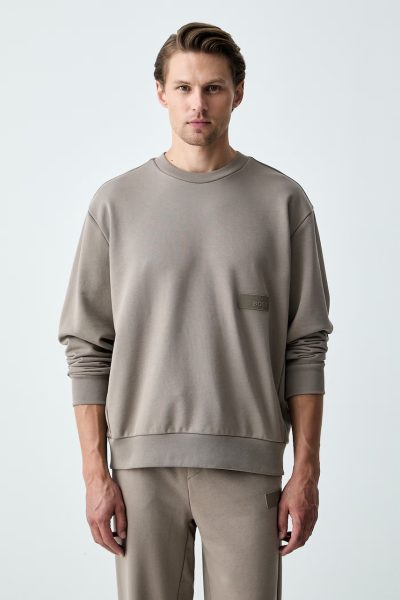 BOSS Green  hanorac pentru bărbați, cu bumbac SW_Crewneck