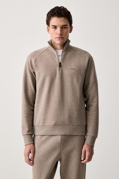 BOSS Green  hanorac pentru bărbați cu bumbac Sweat