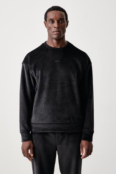 BOSS Green  hanorac pentru bărbați din velur SW_Cord Sweat