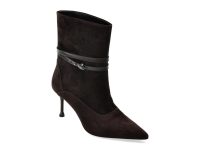 Botine elegante EPICA maro, 6KR008, din piele intoarsa