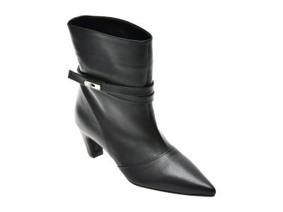 Botine elegante EPICA negre, 3691825, din piele naturala