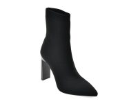 Botine elegante EPICA negre, C5595, din material textil