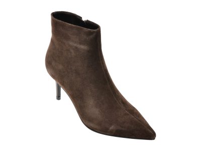 Botine elegante FLAVIA PASSINI maro, AC6190, din piele intoarsa