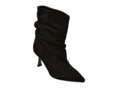 Botine elegante FLAVIA PASSINI negre, AC6248, din piele intoarsa