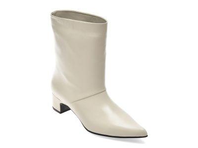 Botine EPICA crem, 6727034, din piele naturala