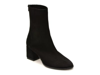 Botine EPICA negre, 2771083, din piele intoarsa