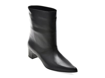 Botine EPICA negre, 6727034, din piele naturala
