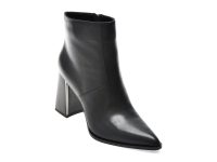 Botine EPICA negre, G3164, din piele naturala