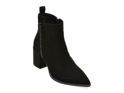Botine FLAVIA PASSINI negre, AC5996, din piele intoarsa