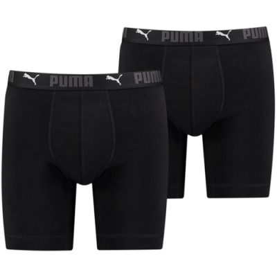 Boxeri barbati Puma Sport Cotton Long Boxer 2p Black 93552301