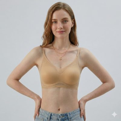 Bustiera dama, ST010, Crem