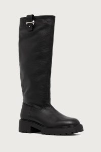 Calvin Klein  cizme cu platformă pentru femei din piele CHUNKY HIGH BOOT LTH HDW