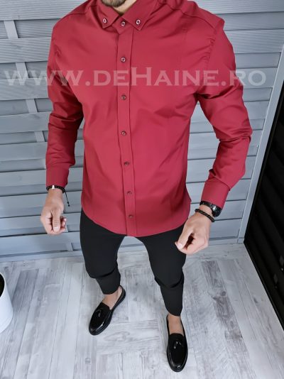 Camasa barbati grena slim fit B1361 62-5 E
