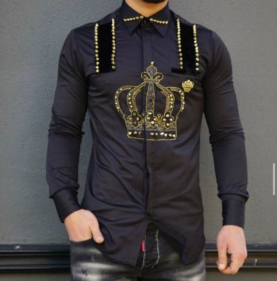 Camasa barbati slim fit pentru evenimente B5904 6-3.3