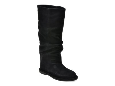 Cizme FLAVIA PASSINI negre, ATC498, din piele intoarsa