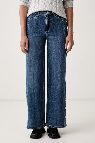 DKNY  blugi wide leg pentru femei