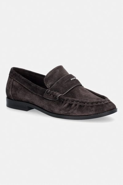 DKNY  loafers slip-on pentru femei din piele întoarsă DAWES