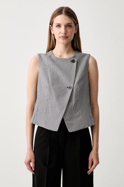 DKNY  vestă cu două rânduri de nasturi pentru femei