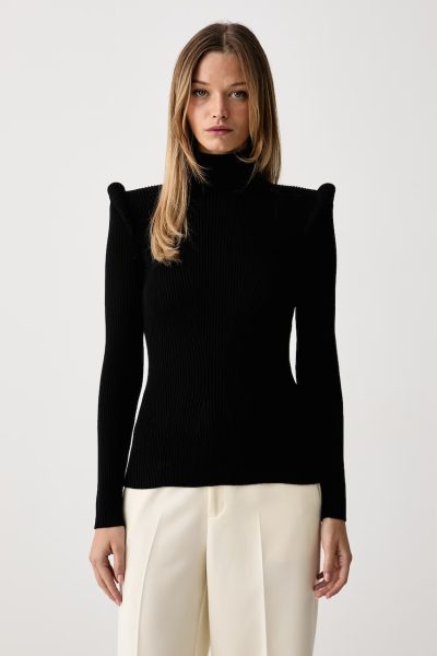 Elisabetta Franchi  pulover cu guler înalt pentru femei cu vâscoză