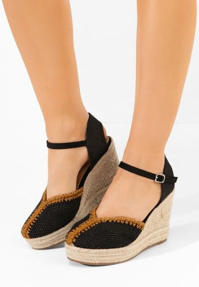 Espadrile cu platformă Marrilu negre