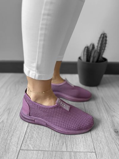 Espadrile dama casual mov CL10 T54-2