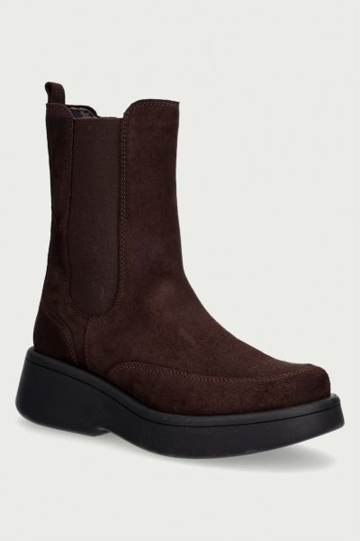 Fly London  botine cu platformă pentru femei din piele întoarsă MORF533FLY