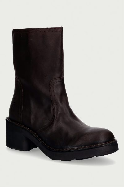 Fly London  botine cu toc pentru femei din piele NORE191FLY