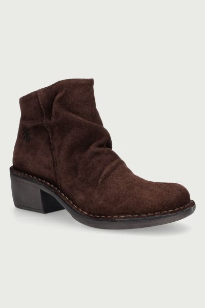 Fly London  botine pentru femei din piele întoarsă MUKE215FLY