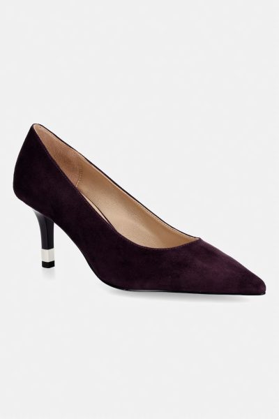 Furla  pantofi cu toc stiletto din piele întoarsă Aria