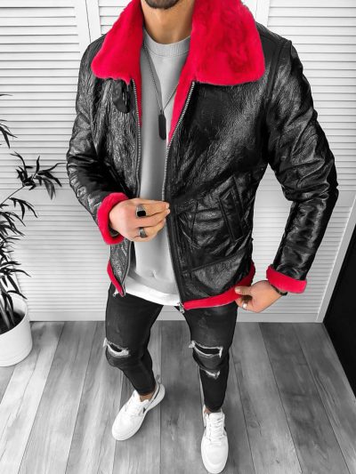 Geaca barbati de iarna  imblanita  neagra 3070 57-4