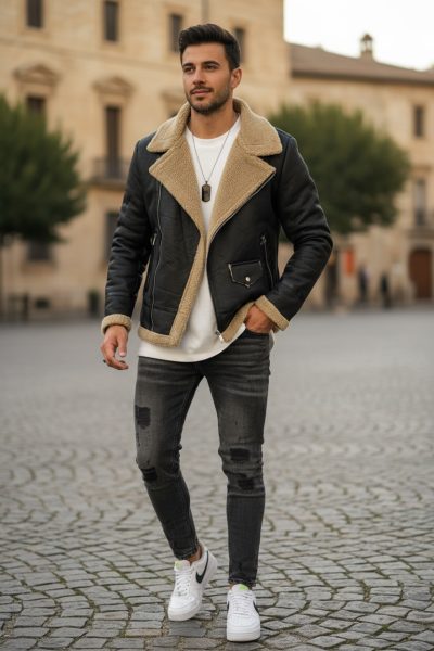 Geaca barbati groasa de iarna  neagra  M1059 60**