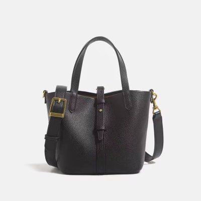 Geanta dama casual Corielle GT3973, piele naturala, Neagra