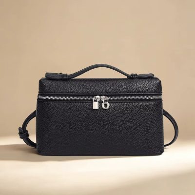 Geanta dama Deliora GT3909, piele naturala, Neagra