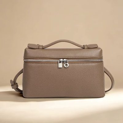 Geanta dama Deliora GT3913, piele naturala, Taupe