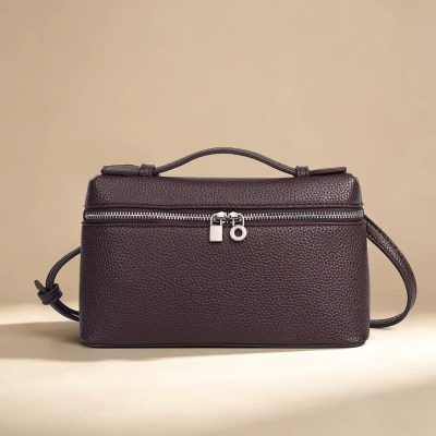 Geanta dama Deliora GT3916, piele naturala, Coffee