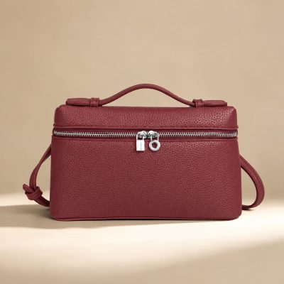 Geanta dama Deliora GT3918, piele naturala, Bordo