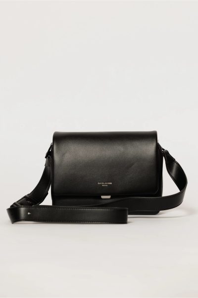 Geanta eleganta neagra cu finisaj neted