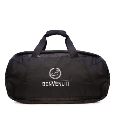 Geantă sport  Benvenuti neagră cu logo   248geaon23034n