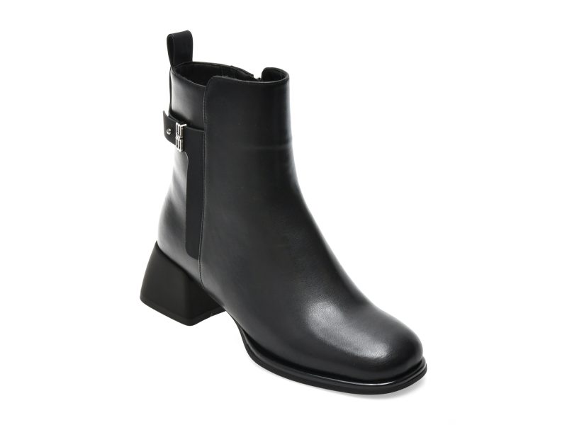 Ghete ALDO negre, 6A752, din piele naturala